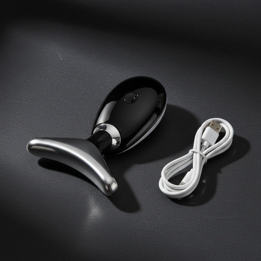 EMS Thermal Neck & Face Massager | Microcurrent, LED & Heat Wellness Device Vertex Health