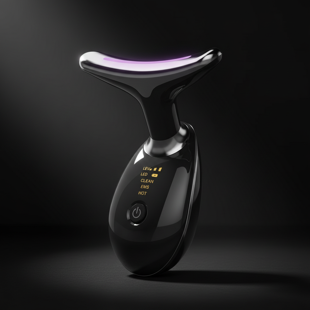 EMS Thermal Neck & Face Massager | Microcurrent, LED & Heat Wellness Device Vertex Health