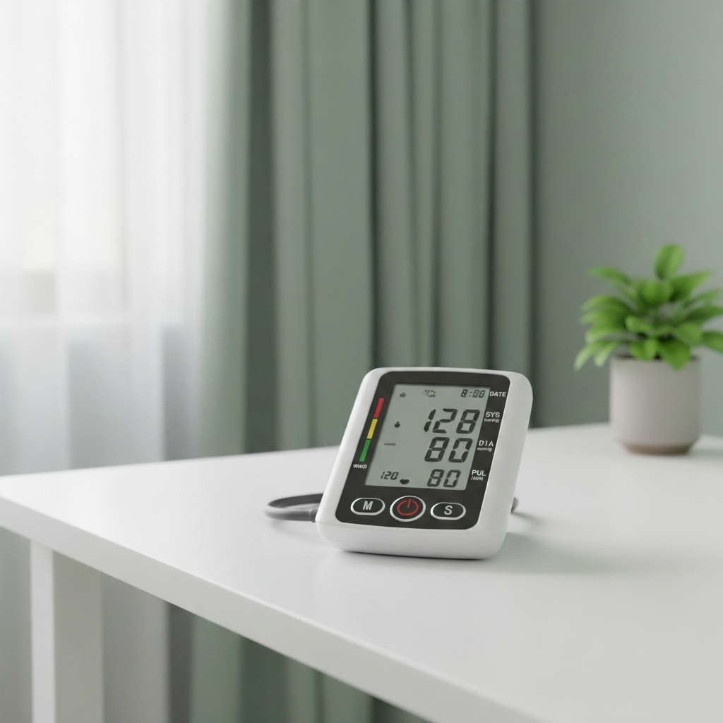 Blood Pressure Monitor - Clean Medical Lifestyle Shot
