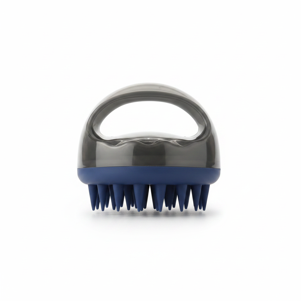 Blue Scalp Massager - White Background