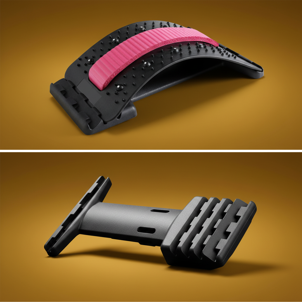 Adjustable Back Stretcher | Acupressure Lumbar Support Device Vertex Health