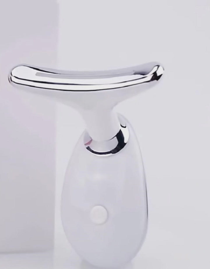 EMS Thermal Neck & Face Massager | Microcurrent, LED & Heat Wellness Device