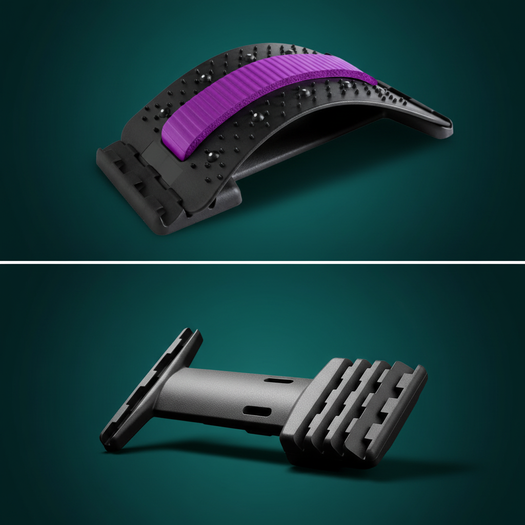 Adjustable Back Stretcher | Acupressure Lumbar Support Device Vertex Health