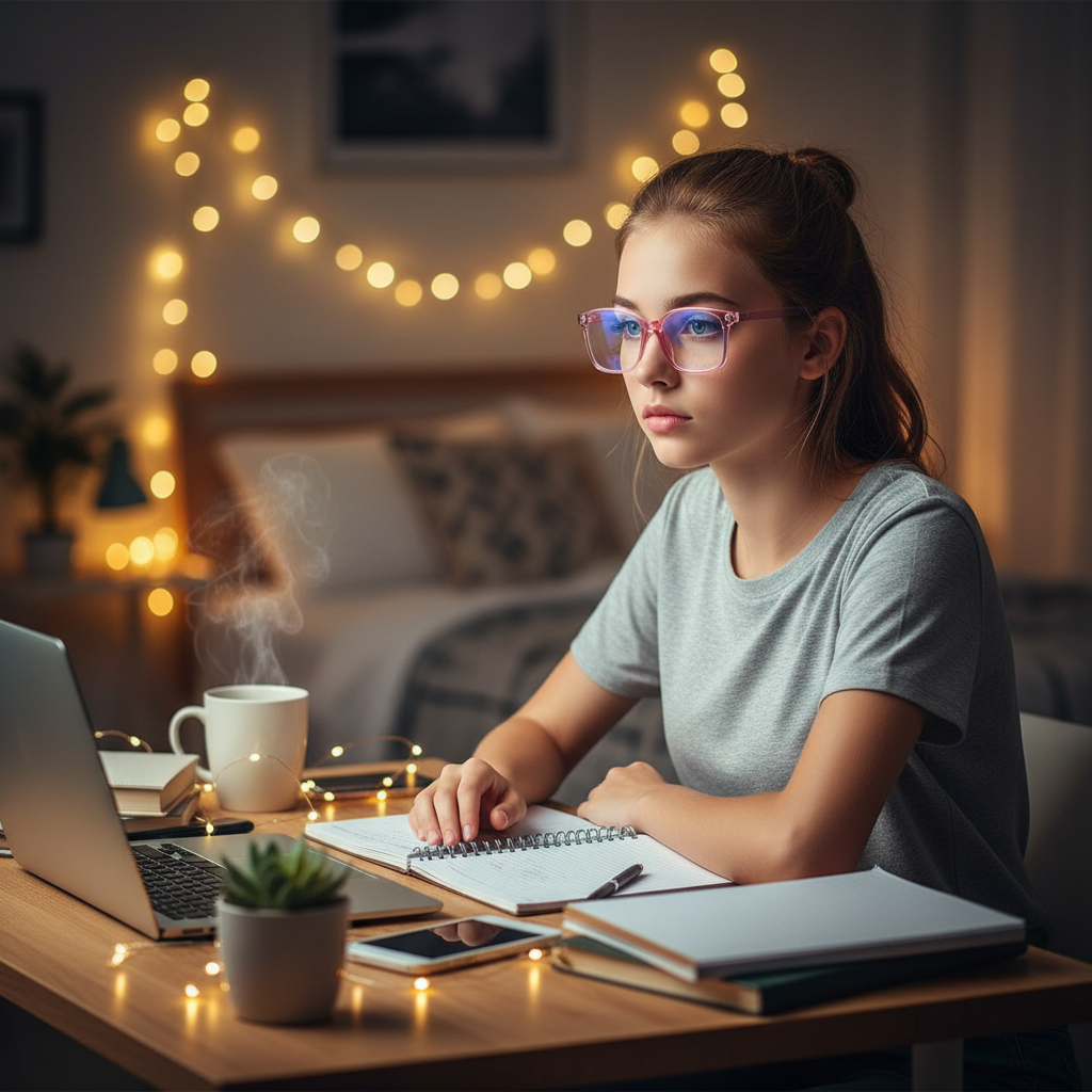 Teen Student — Pink Frames